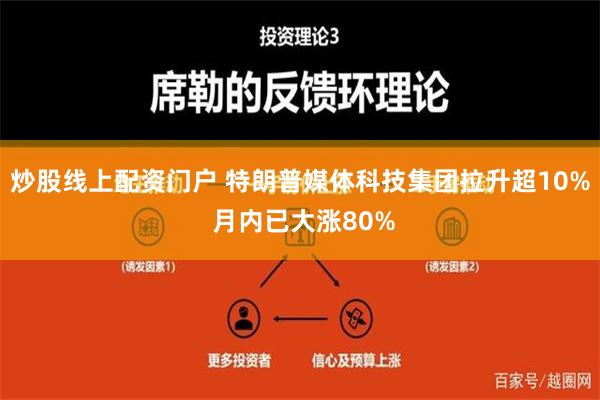 炒股线上配资门户 特朗普媒体科技集团拉升超10% 月内已大涨80%