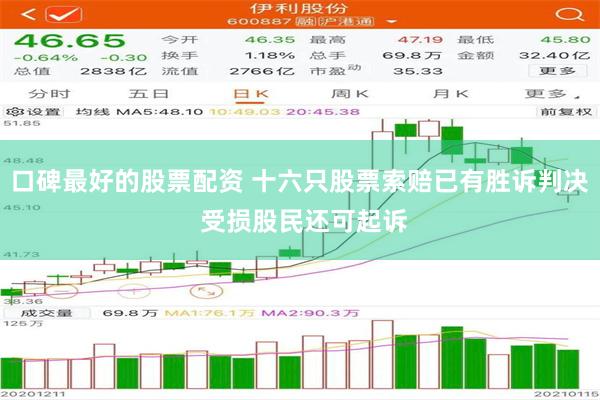 口碑最好的股票配资 十六只股票索赔已有胜诉判决 受损股民还可起诉