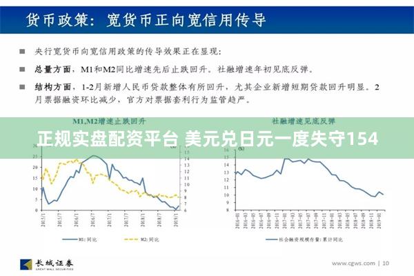 正规实盘配资平台 美元兑日元一度失守154