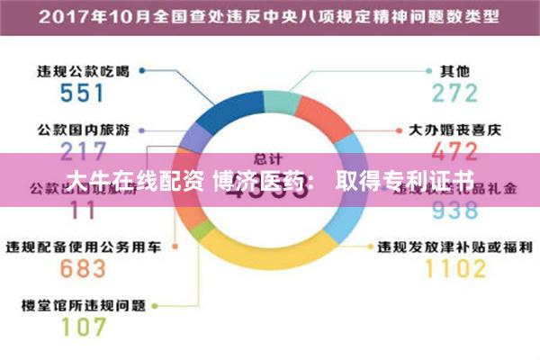 大牛在线配资 博济医药： 取得专利证书